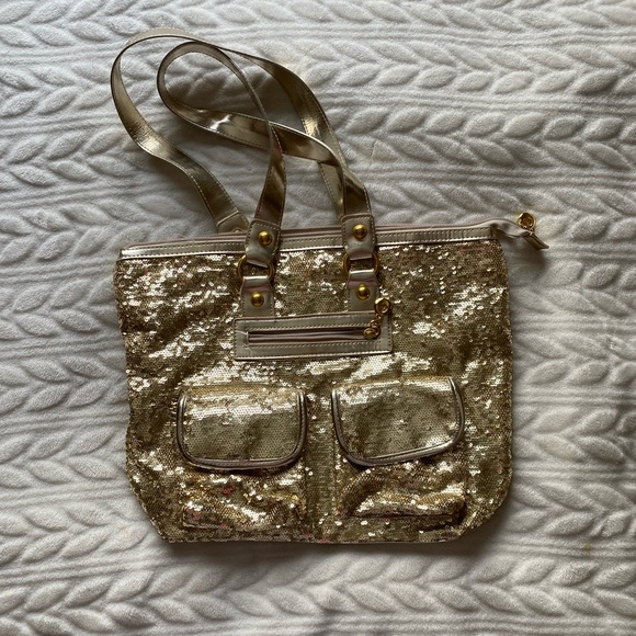 Cathy Couture Handbags - Gold sequin shoulder bag